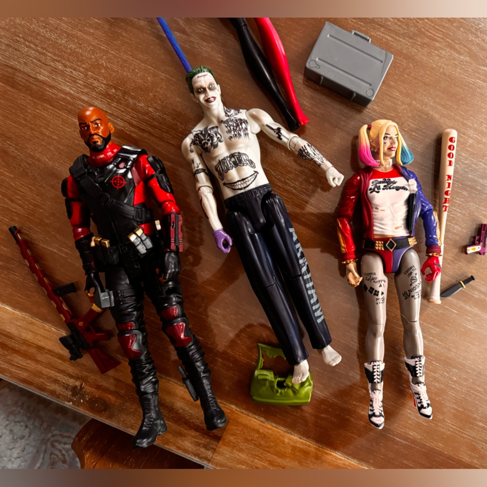 3DC Comics Multiverse Su•cide Squad 12" Figures Harley Quin,Joker & dead shot
